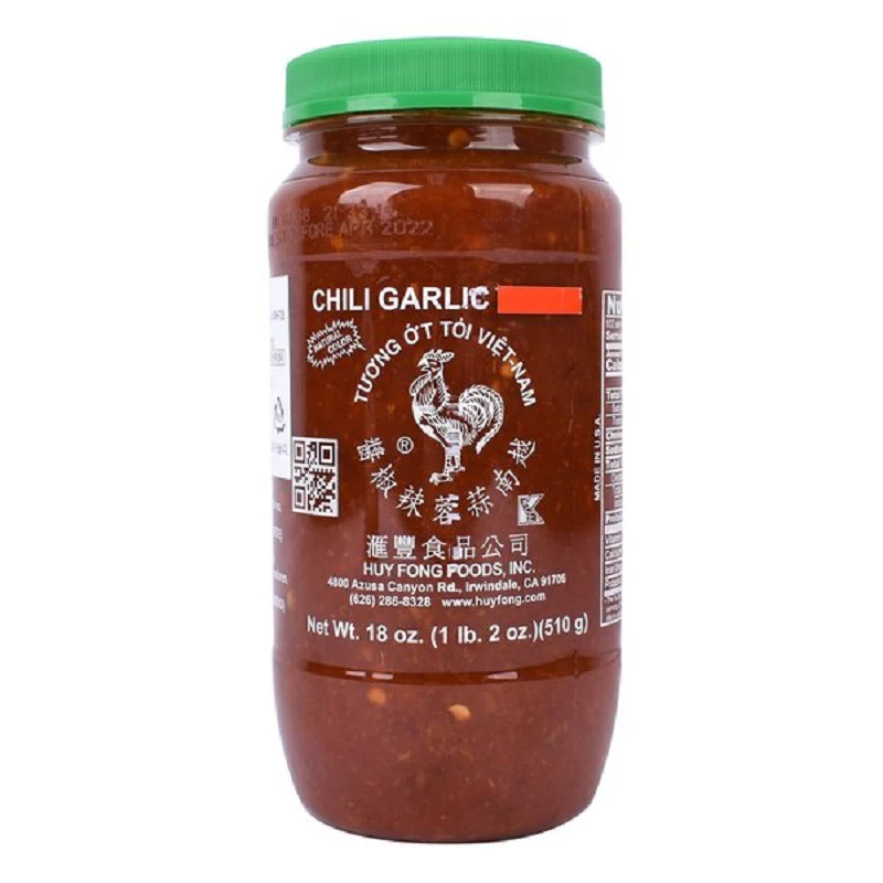 HUY FONG Chili Garlic Sauce 18oz, 후이펑 칠리갈릭소스 510g
