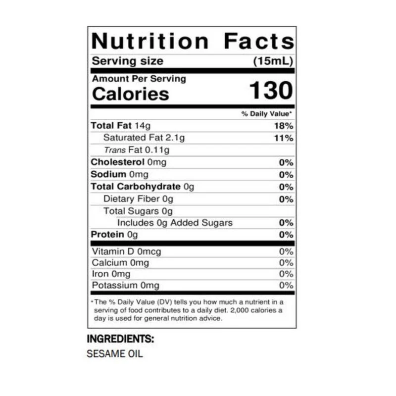 Lee Kum Kee Pure Sesame Oil 55.7 fl.oz, 이금기 진 참기름 1.65L - Image 3