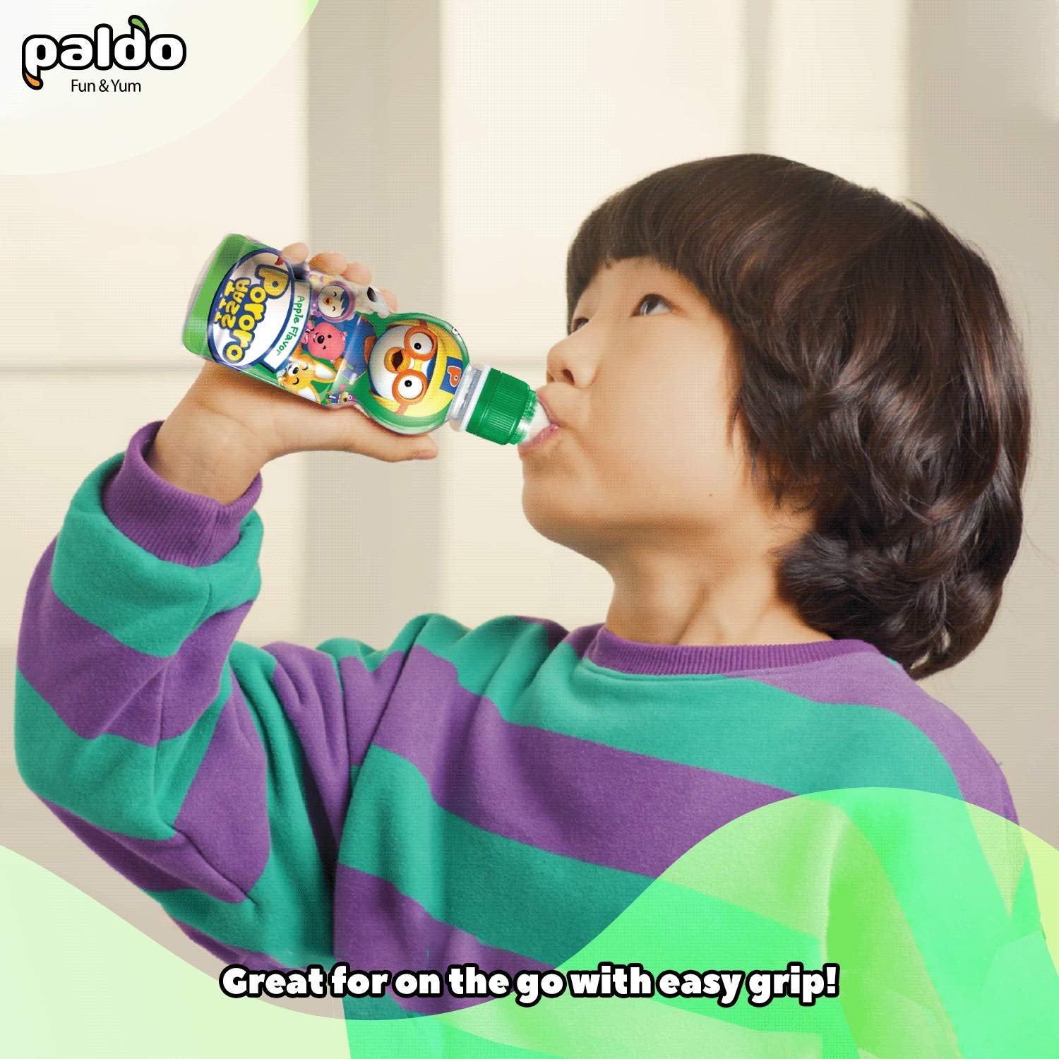 Paldo Pororo Drink Apple Flavor 7.95fl.oz, 팔도 뽀로로 드링크 사과맛 235ml - Image 3