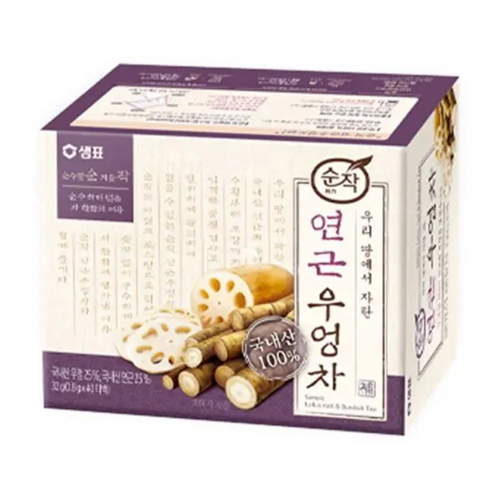 Sempio Lotus Root $ Burdock Tea 0.03oz X 40 샘표 연근우엉차 0.8g X 40
