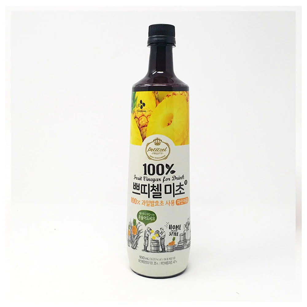 CJ Fruit Vinegar For Drink Pineapple Flavor 900ml 쁘띠첼 미초 파인애플 900ml