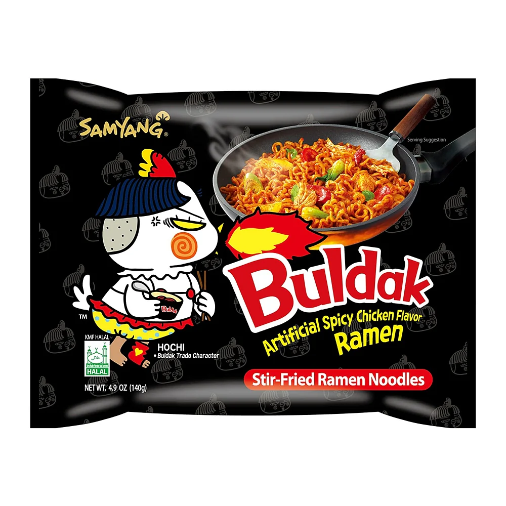 Samyang Buldak Ramen Original 4.94oz x 5, 삼양 불닭볶음면 140g x 5 - Image 2