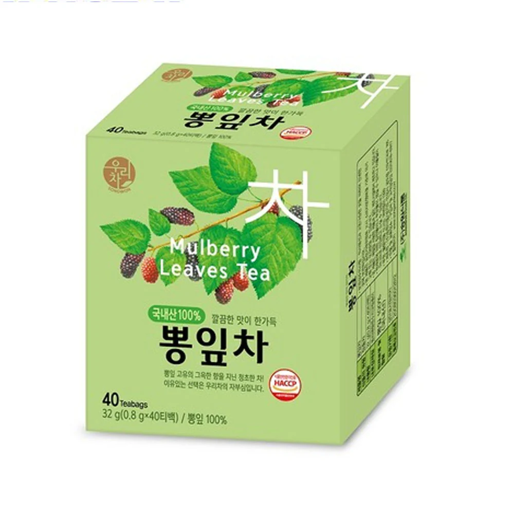 Songwon Food Mulberry Leaves Tea 0.03oz X 40 우리차 뽕잎차 0.8g X 40