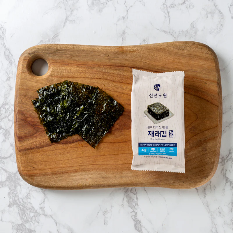 Shinsundowon Roasted Laver 0.14oz x 20, 신선도원 서천 지주식 명품 재래김 4g x 20 - Image 2