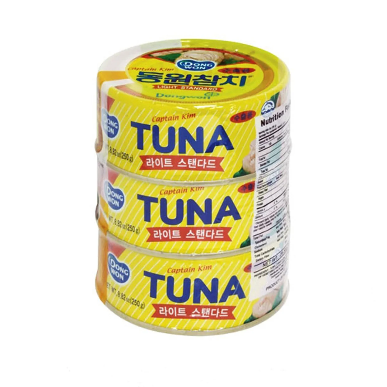Dongwon Light Standard Tuna 8.82oz x 3, 동원 참치 살코기 라이트 스탠다드 250g x 3