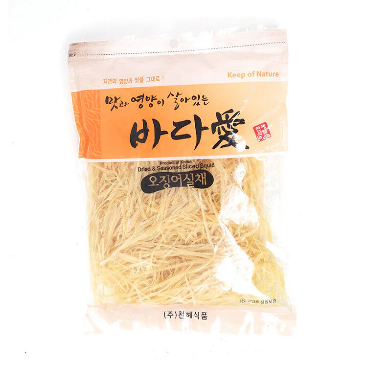 DRIED  SEASONED SQUID 140g / 천혜 오징어실채  140g