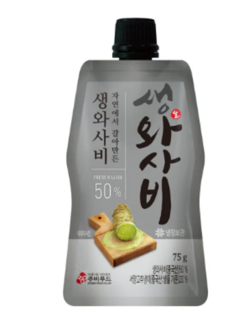 [Mega Fresh ] FRESH WASABI(50%) , 뿌리를 갈아만든 생와사비50% 75g ,