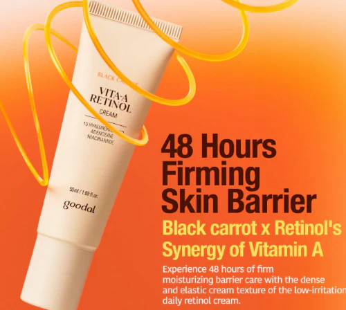 GOODAL BLACK CARROT VITA-A , 구달 흑당근 비타 A 레티놀 퍼밍 크림  50ML - Image 2