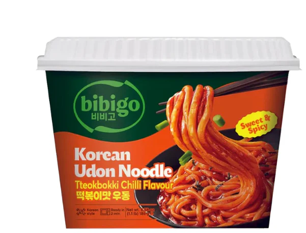 KOREAN STYLE UDON NOODLES , K-우동컵면 떡볶이맛 , 187.2g