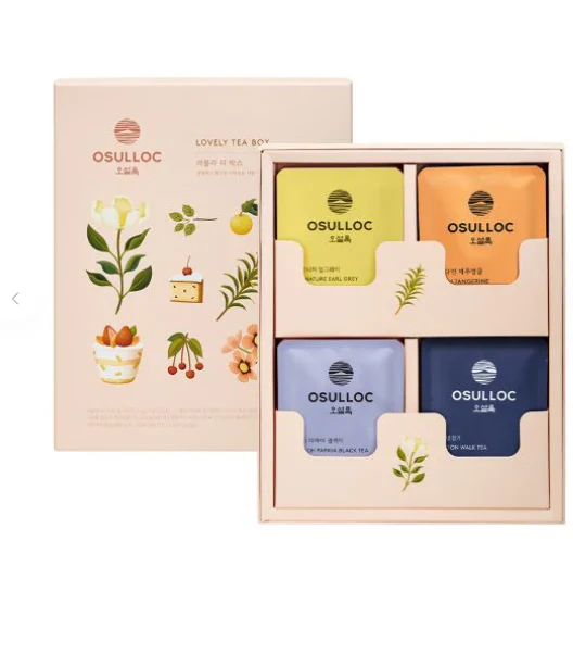 LOVELY TEA GIFT BOX_12PCS , 오설록 러블리 티박스 4종 19.8g