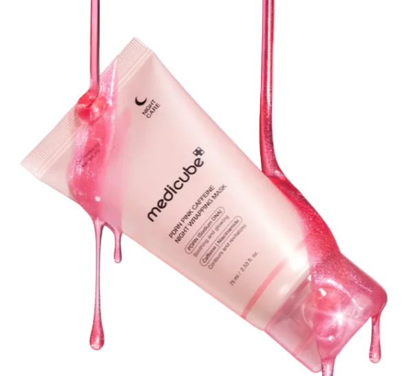 MEDICUBE PDNR PINK NIGHT MASK , [메디큐브] PDNR 핑크 나이트 래핑 마스크 , 75ml - Image 2