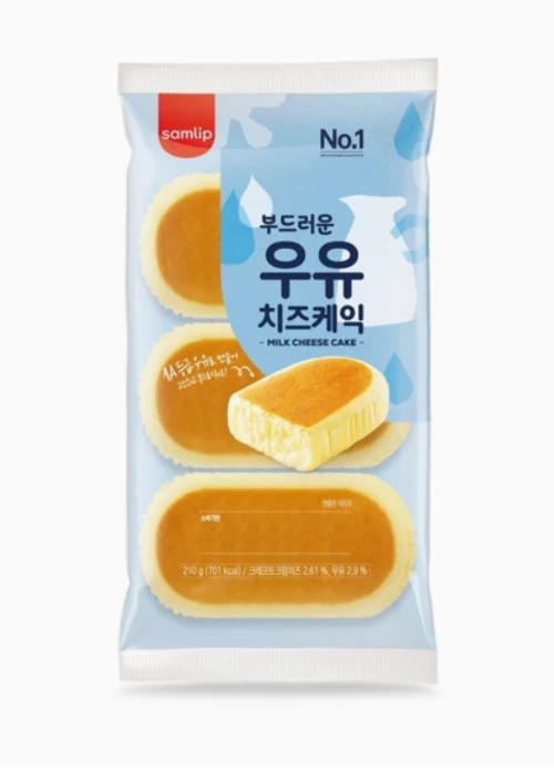 [Local Only ] MILK CHEESE CAKE SAMLIP / 삼립 부드러운 우유 치즈케익  210g
