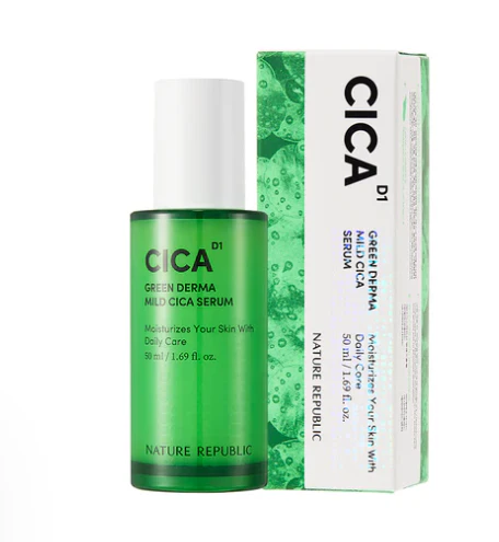 NR GREEN DERMA MILD CICA SERUM ,네이처리퍼블릭의 그린더마 마일드 시카 세럼 50ML