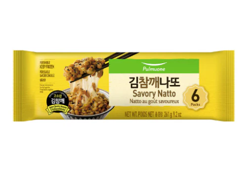 [Local Only] PMO SAVORY NATTO , 풀무원 김, 참깨 나또  9.2oz