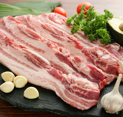 [LOCAL ONLY] PORK BELLY SLICED FRESH LB, 돼지 생 삼겹살 453g - Image 3