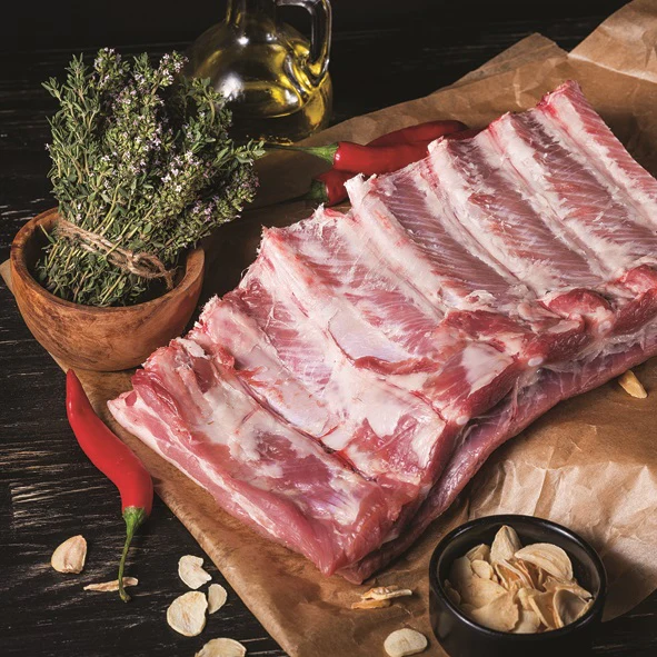 [LOCAL ONLY] PORK SPARE RIB BBQ LB, 돼지 갈비 바베큐용 폭립 453g