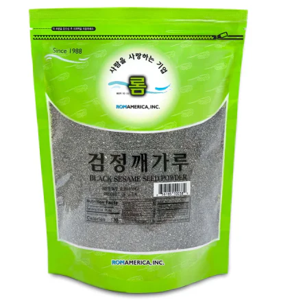 ROASTED BLACK SESAME SEED 5LB , 롬 볶음검정깨 5LB
