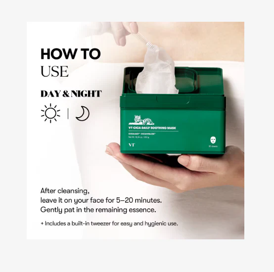 VT CICA DAILY SOOTHING MASK,VT 시카 데일리 수딩 마스크 - Image 2